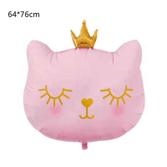 Party balloons cartoon crown pink cat balloon decoration balloon combination--S101 - party X party