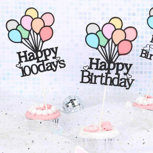 Colorful Balloon Cake Insert--A045/A046 - party X party