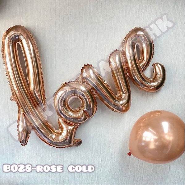 One-piece LOVE (4 colors) aluminum film balloon birthday balloon party decoration – B028 - party X party