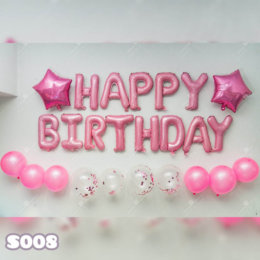 Sequin Balloon Party Decoration Birthday Party Set (Pink) – S008 - party X party
