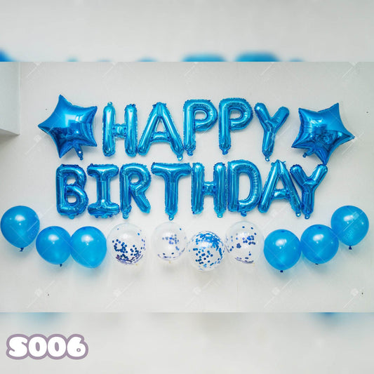 Sequin Balloon Party Decoration Birthday Party Set Blue – S006 - party X party