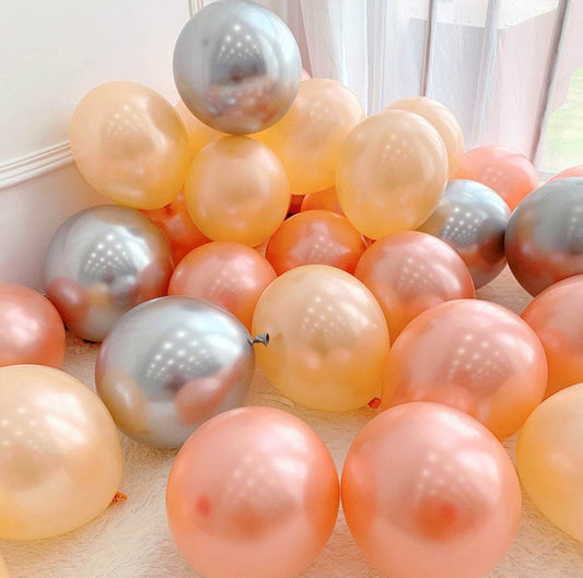 Rose gold champagne gold balloon combination birthday balloon decoration – B001 - party X party