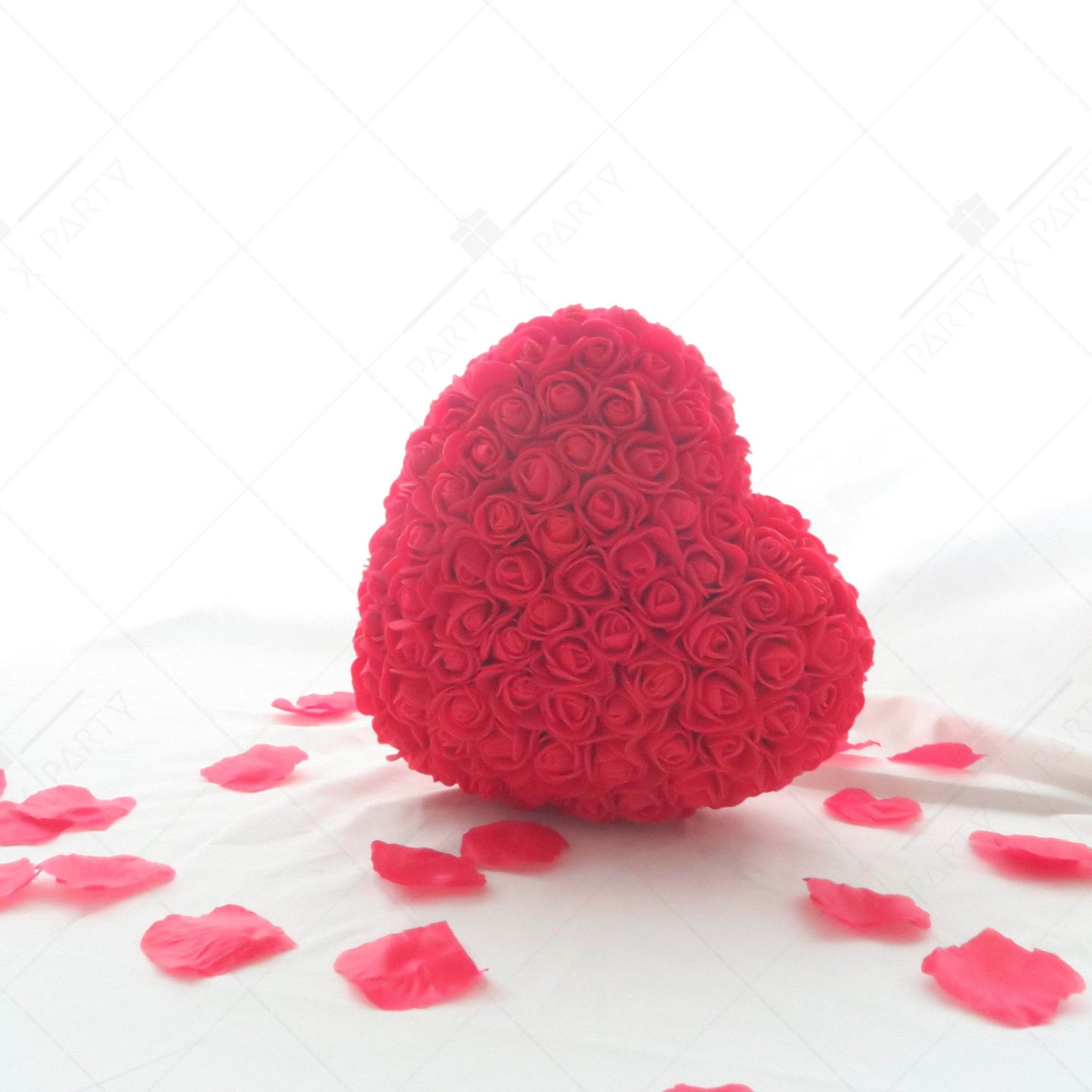 25CM Red Rose Heart + Free Engraved Wooden Card – BE18 - party X party