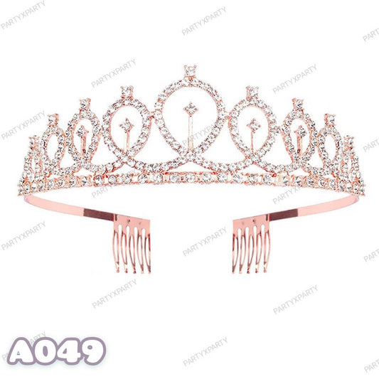 Rose Gold Crown Headband – A048 - party X party