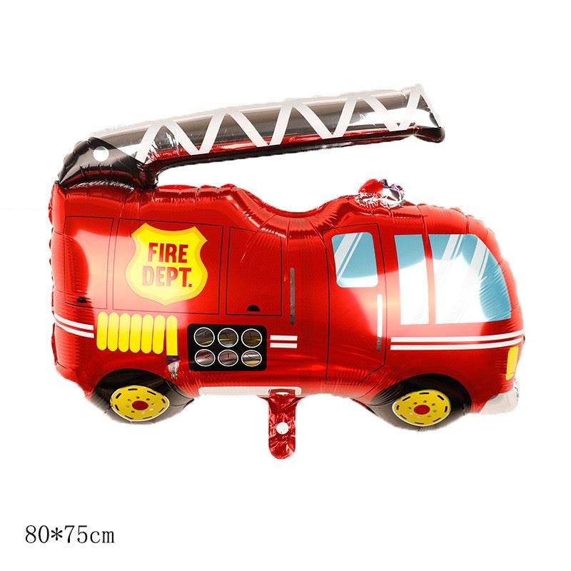 Party balloons, cartoon fire truck balloon decoration, balloon combination--S123 - party X party