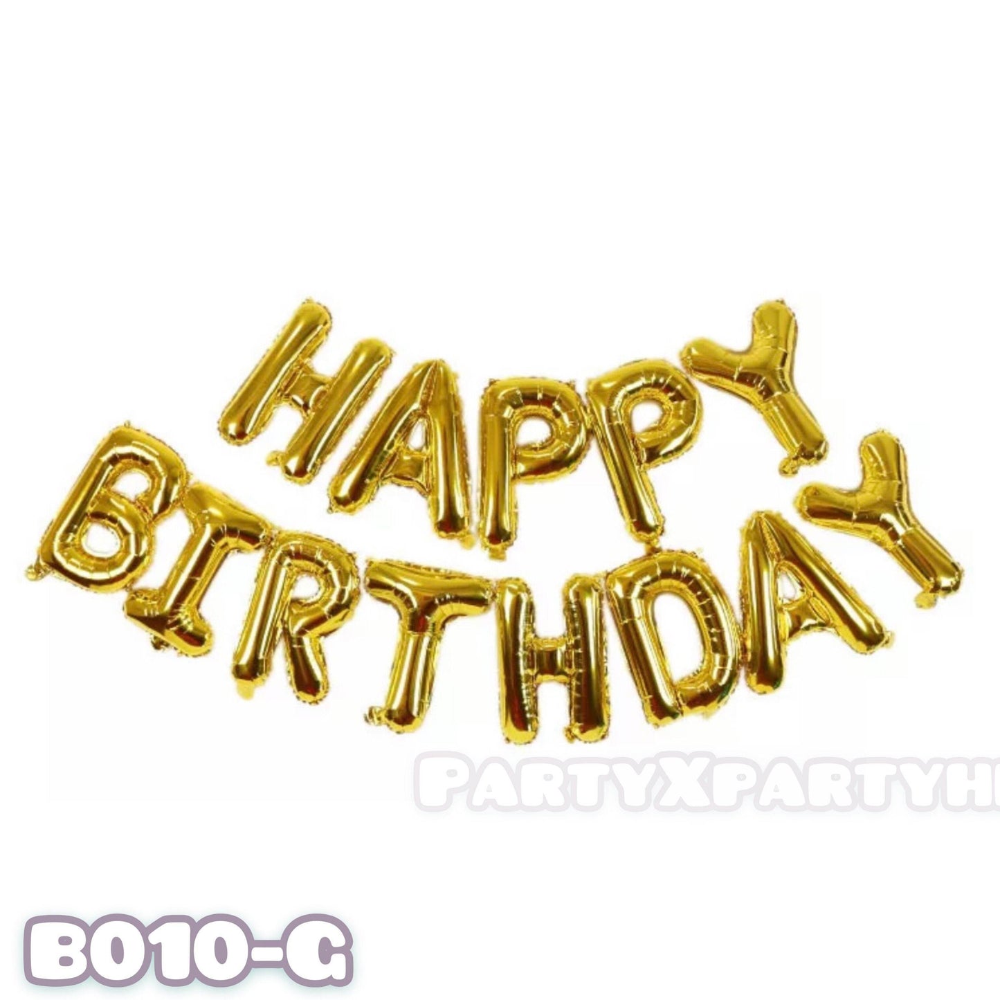 Birthday balloon HAPPY BIRTHDAY letter SET multi-color – B010 - party X party