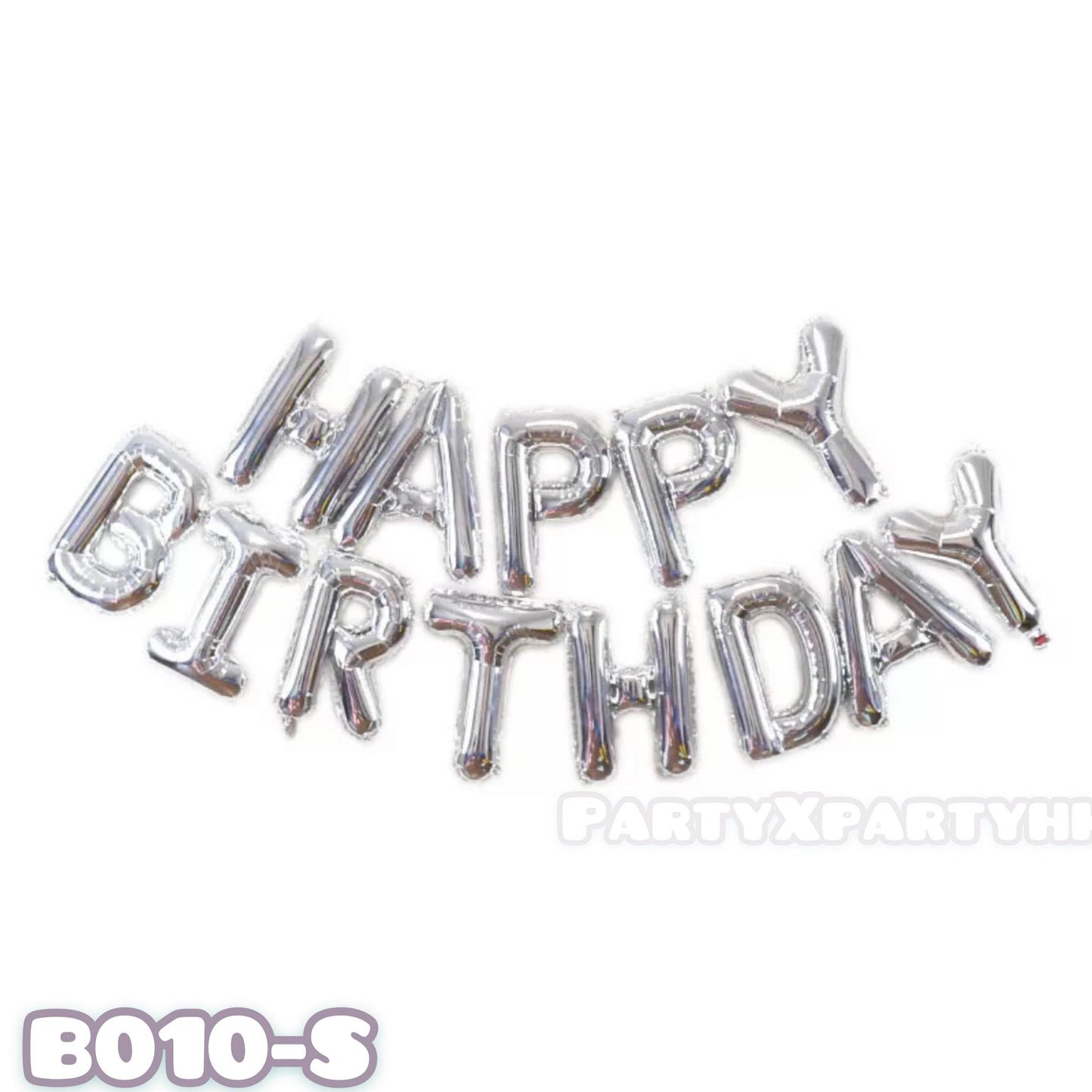 Birthday balloon HAPPY BIRTHDAY letter SET multi-color – B010 - party X party