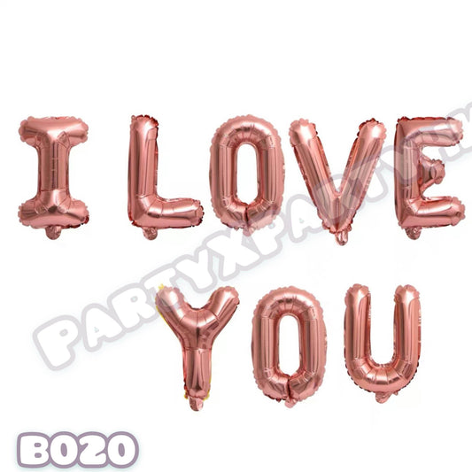 16″ “I LOVE YOU” Balloon Set – B020 - party X party