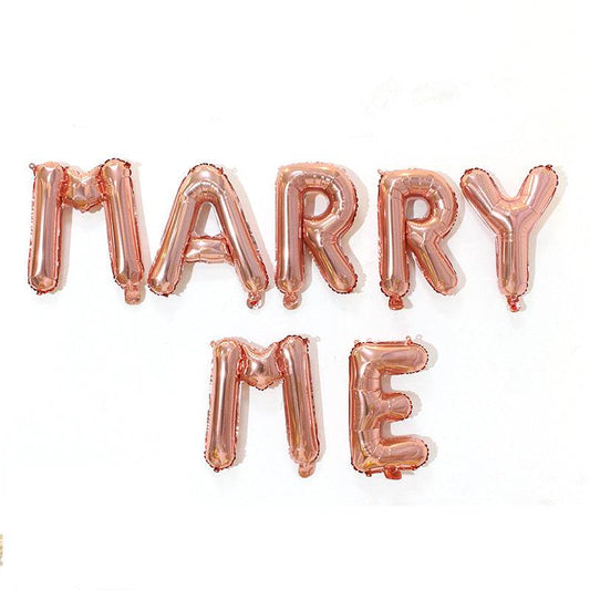 16″ “Marry Me” Aluminum Balloon – B046 - party X party