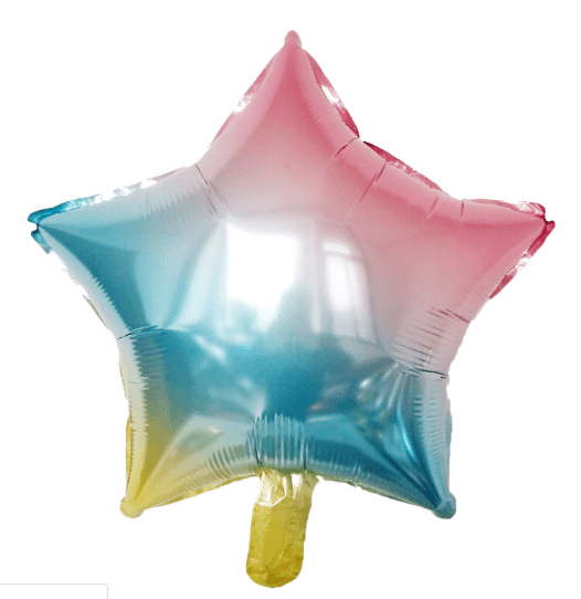 18″ Multicolor Star Balloons– B007 - party X party