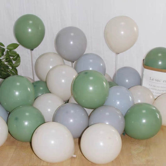 Retro color balloons bean green combination birthday balloon decoration---B092 - party X party