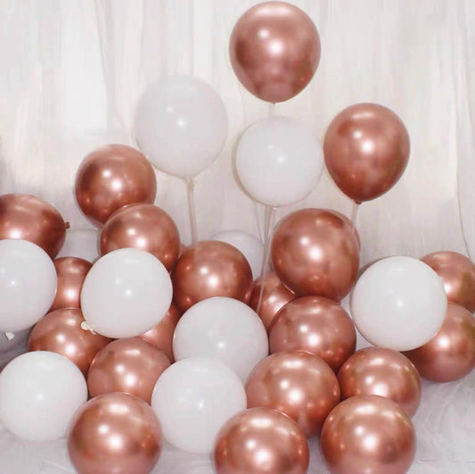 Metal Balloon Rose Gold Birthday Balloon Decoration – B005 - party X party