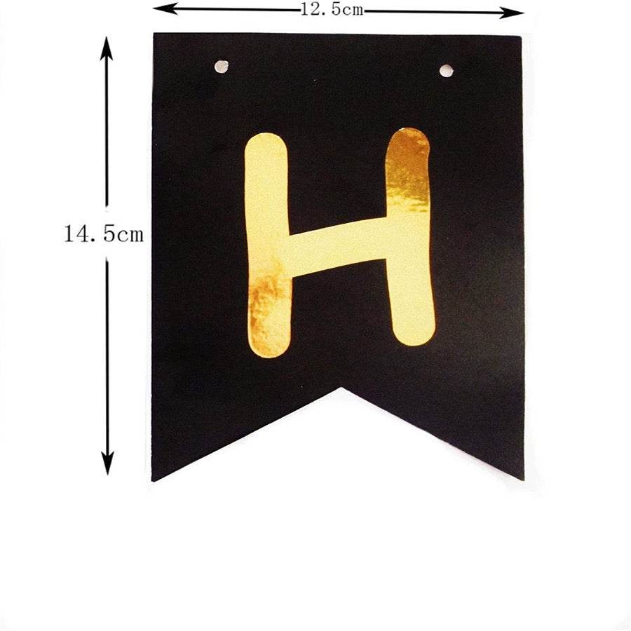 HAPPY ANNIVERSARY Fishtail Flag Anniversary Decoration – B064 - party X party