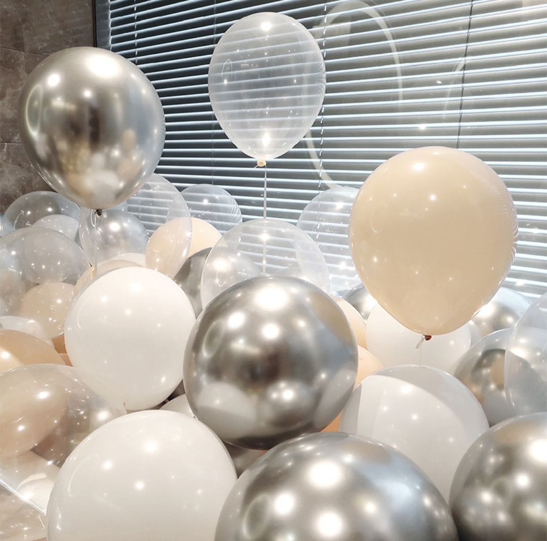 Retro color balloon set Birthday balloon decoration
