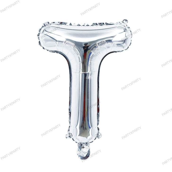 16″ Silver Letter Balloons – B009 - party X party