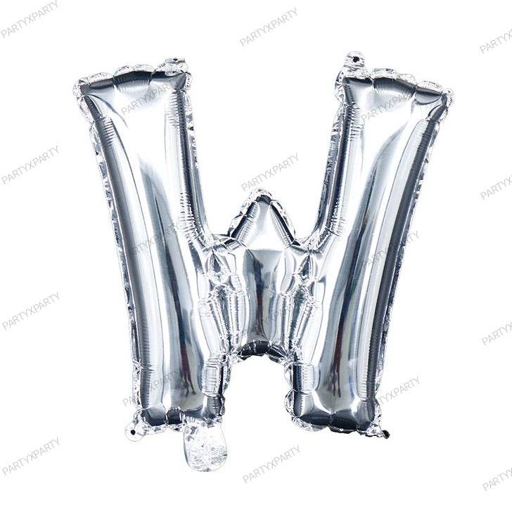 16″ Silver Letter Balloons – B009 - party X party