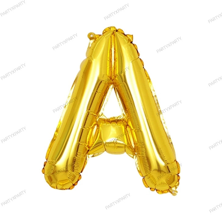 16-inch letter balloon birthday balloon party decoration - Gold B009