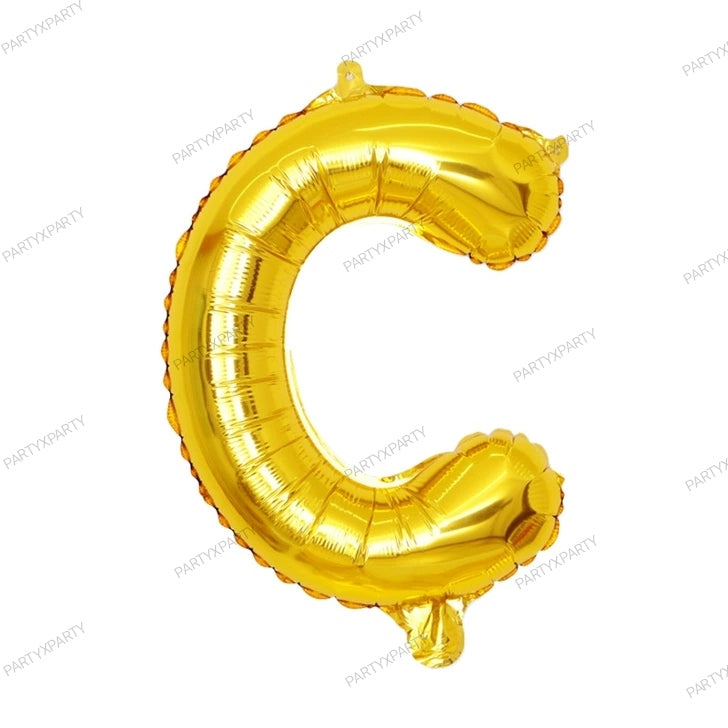 16-inch letter balloon birthday balloon party decoration - Gold B009