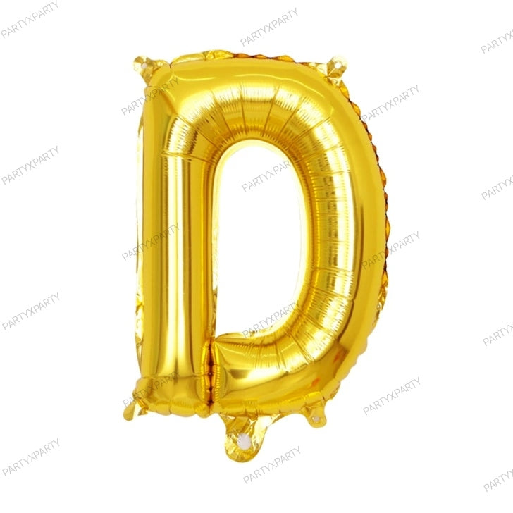 16-inch letter balloon birthday balloon party decoration - Gold B009