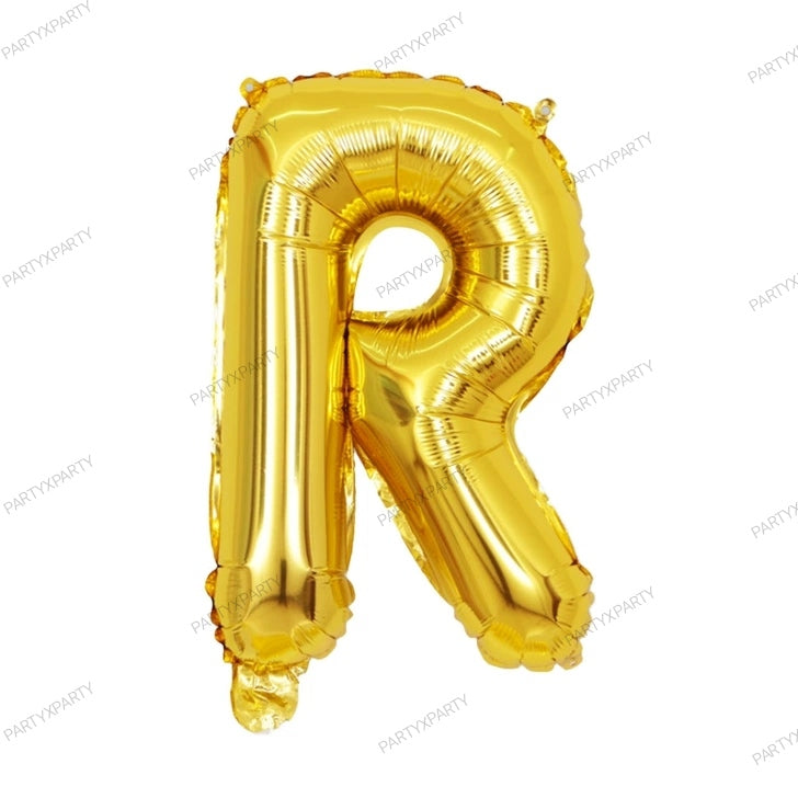 16-inch letter balloon birthday balloon party decoration - Gold B009
