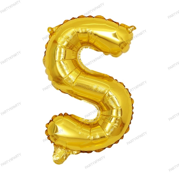 16-inch letter balloon birthday balloon party decoration - Gold B009