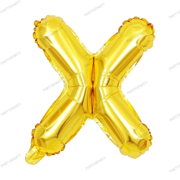 16-inch letter balloon birthday balloon party decoration - Gold B009