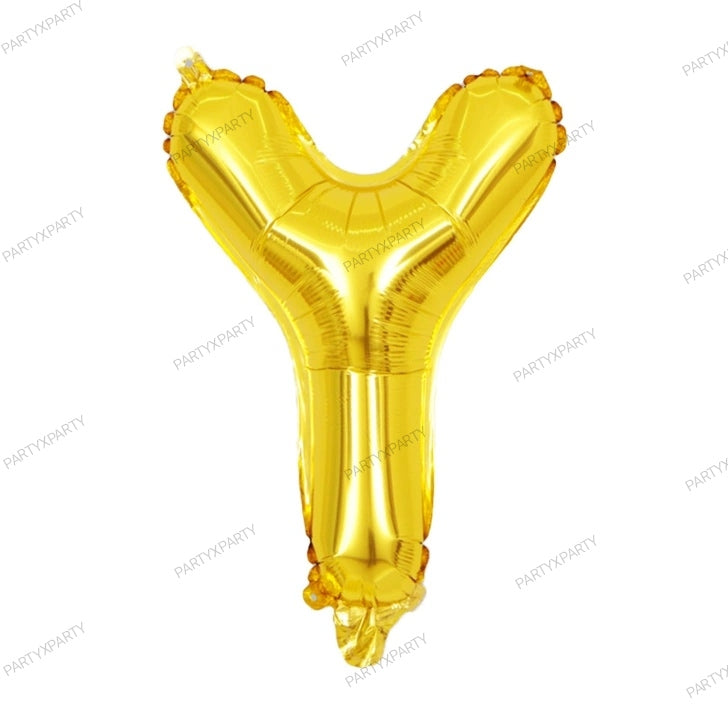 16-inch letter balloon birthday balloon party decoration - Gold B009