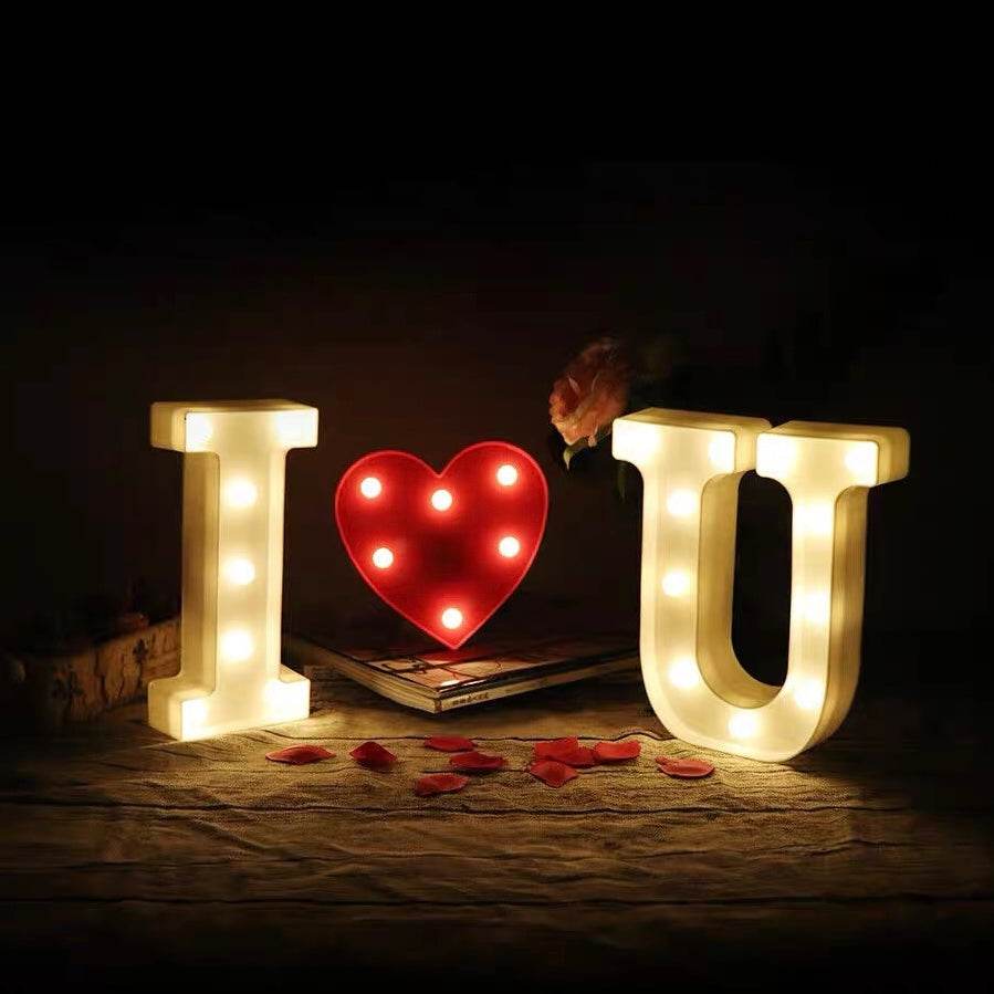 I U Lighting Red Heart Anniversary Decoration Romantic Essential--LED-IUR - party X party