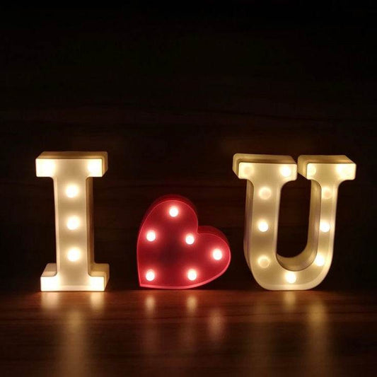 I U Light Pink Heart Anniversary Birthday Proposal Decoration--LED-IUP - party X party