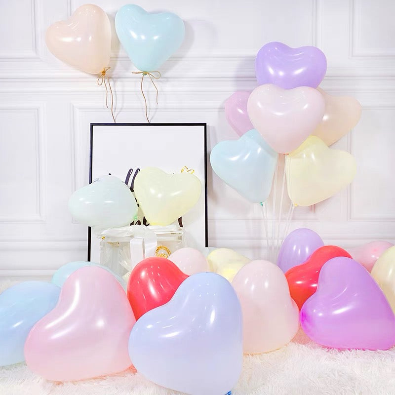 10-inch Macaron Heart Balloon Birthday Balloon Arrangement Decoration/B090