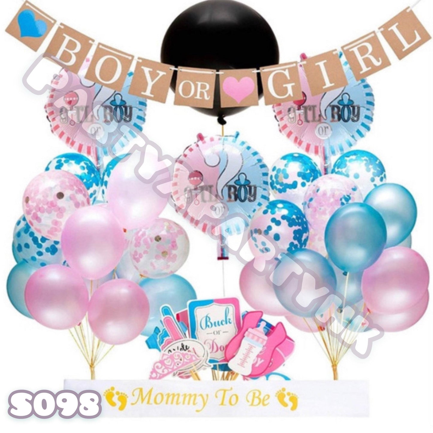 BOY or GIRL? Gender Reveal Party Gender Reveal Party Balloon Decoration – S098 - party X party
