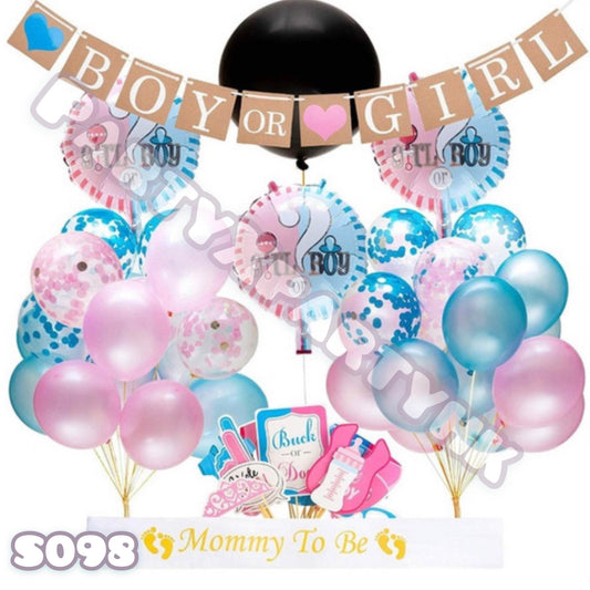 BOY or GIRL? Gender Reveal Party Gender Reveal Party Balloon Decoration – S098 - party X party