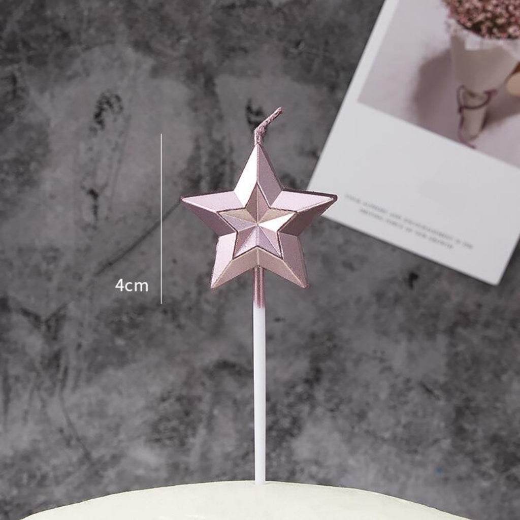 Star-Shaped Candle--A025 - party X party