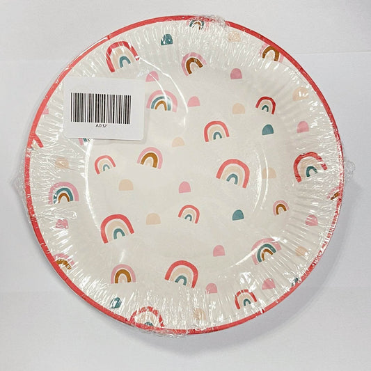 Birthday Rainbow BBQ Tableware – Disposable Party Set - party X party