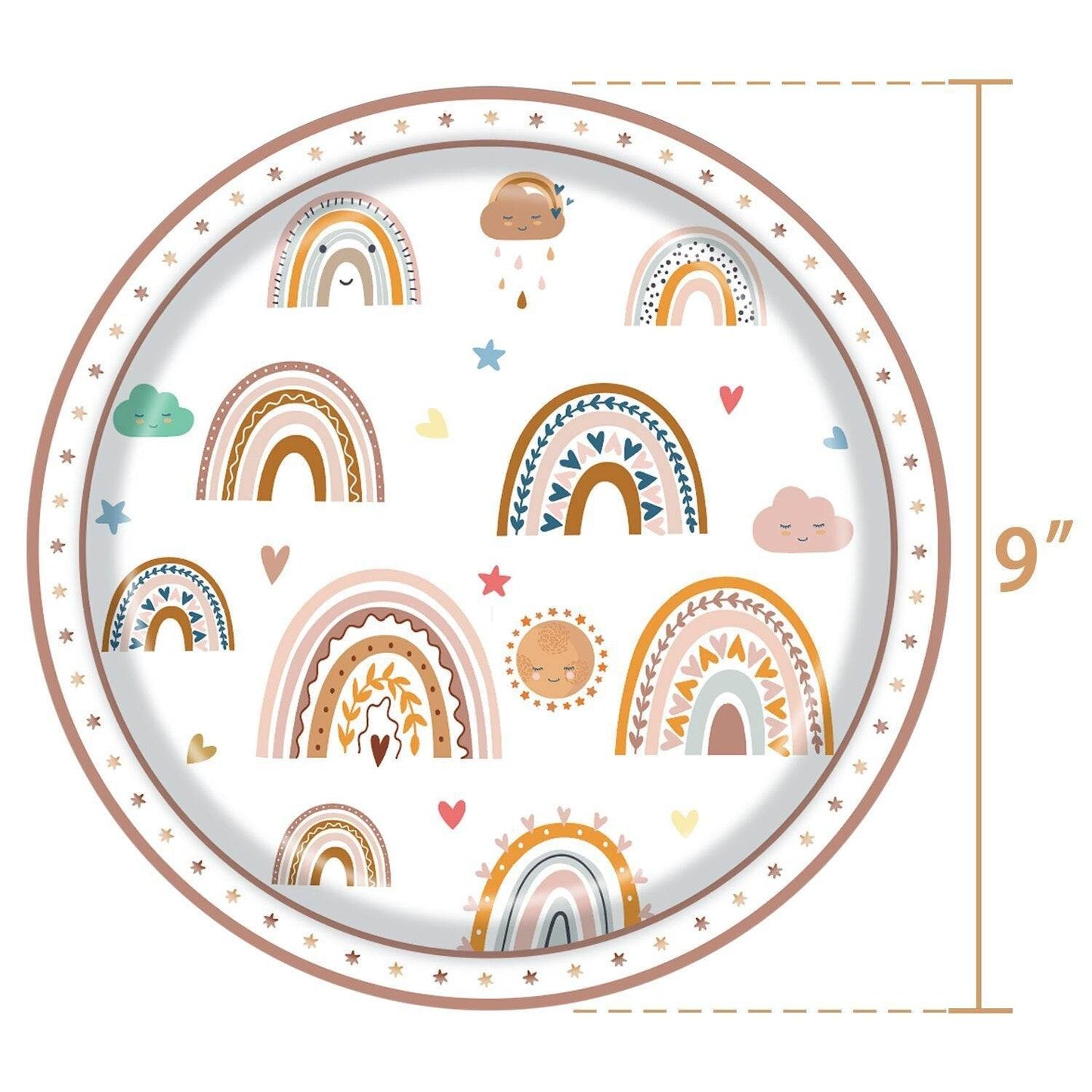Bohemian Style Birthday Party Tableware Set (10 persons)--A030 - party X party