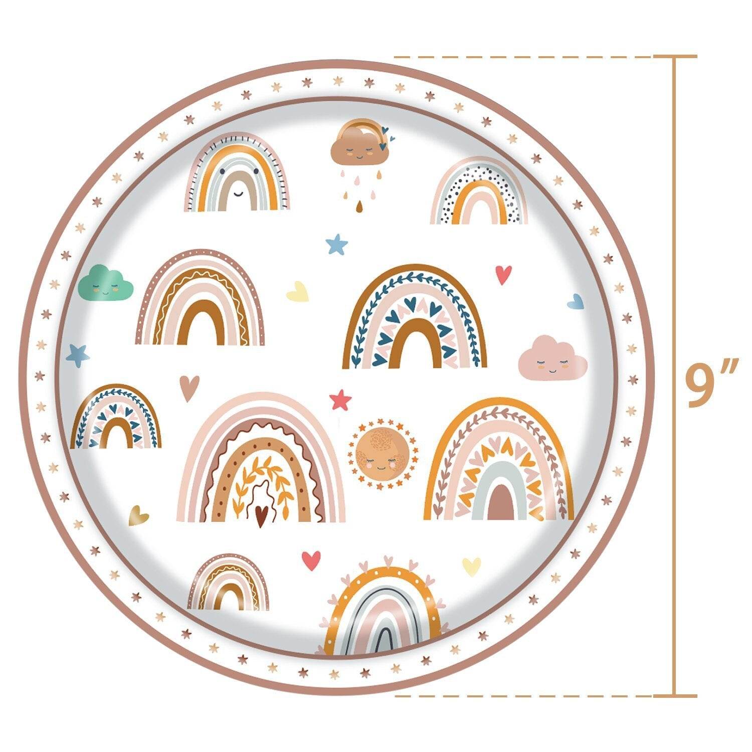 Bohemian Style Birthday Party Tableware Set (10 persons)--A030 - party X party