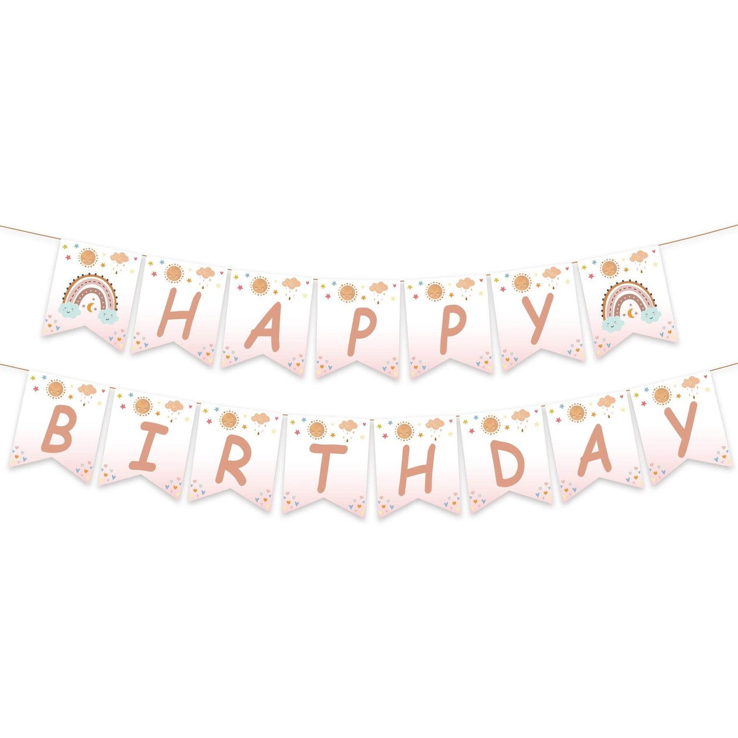 Bohemian Style Birthday Party Tableware Set (10 persons)--A030 - party X party