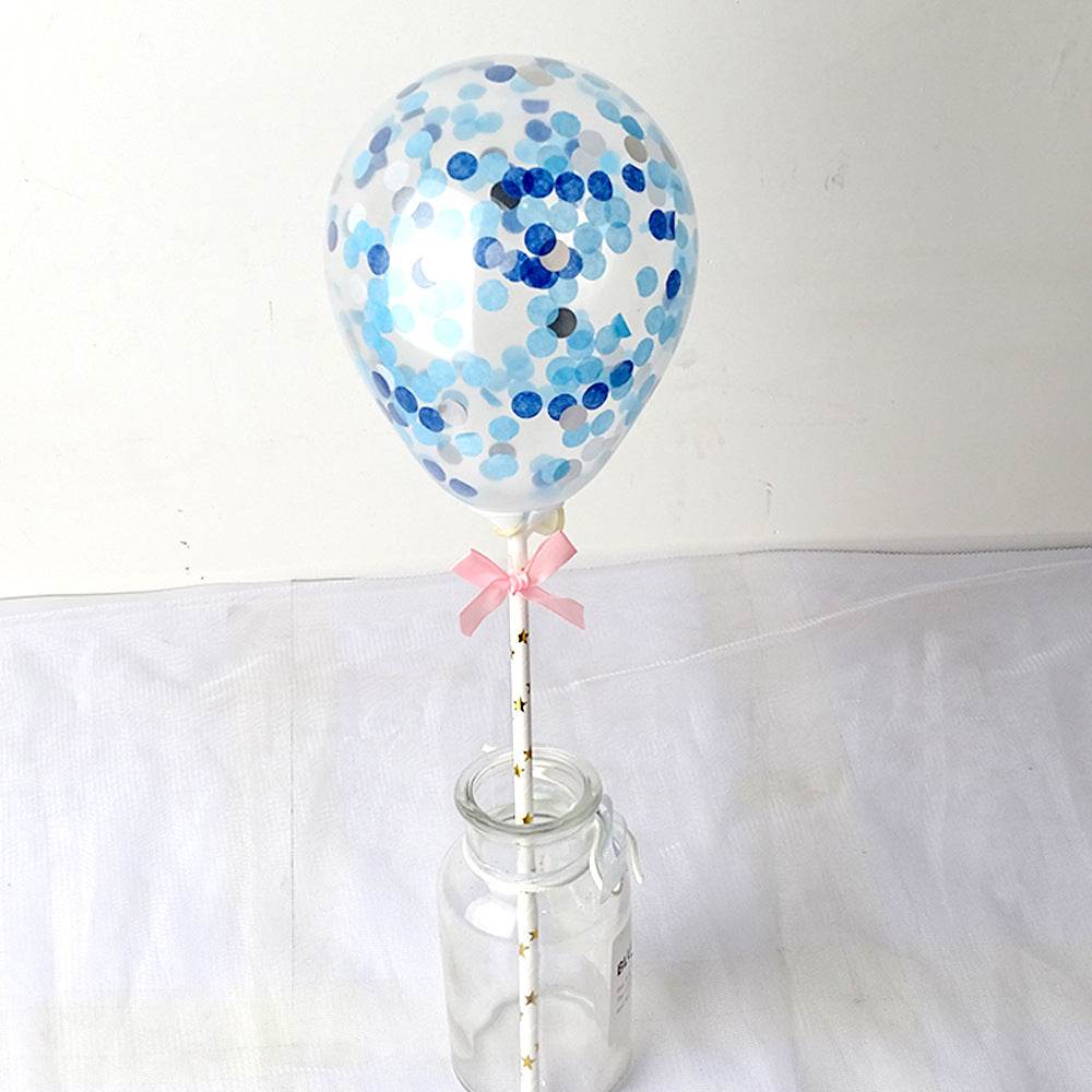 5″ Sequin Round Balloon with Hand-Held Stick– B112 - party X party