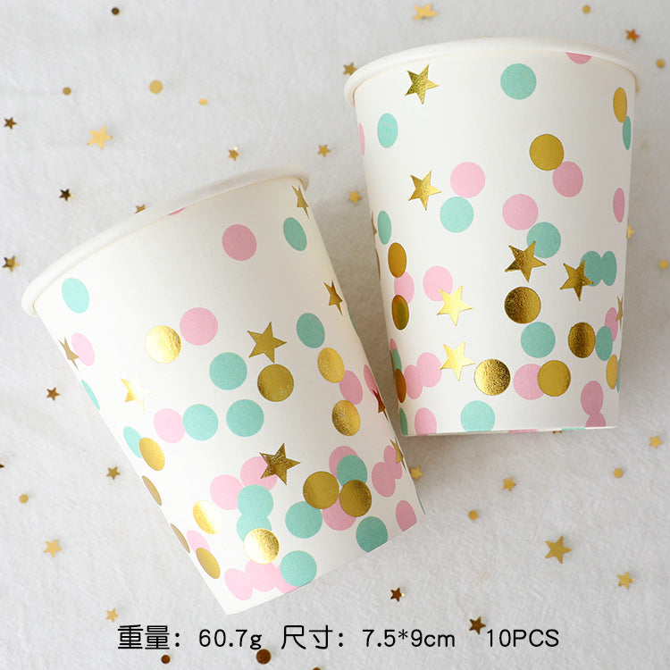 Pink & Green Disposable Tableware Set party X party