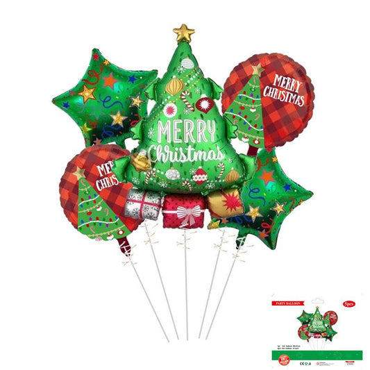 Limited Edition Christmas Tree-Shaped Balloon Set – Festive Christmas Decoration – L004 - party X party