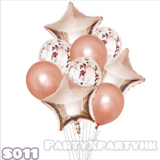 Party Sequins Star Balloon Decoration Set (Rose Gold) – S011 - party X party
