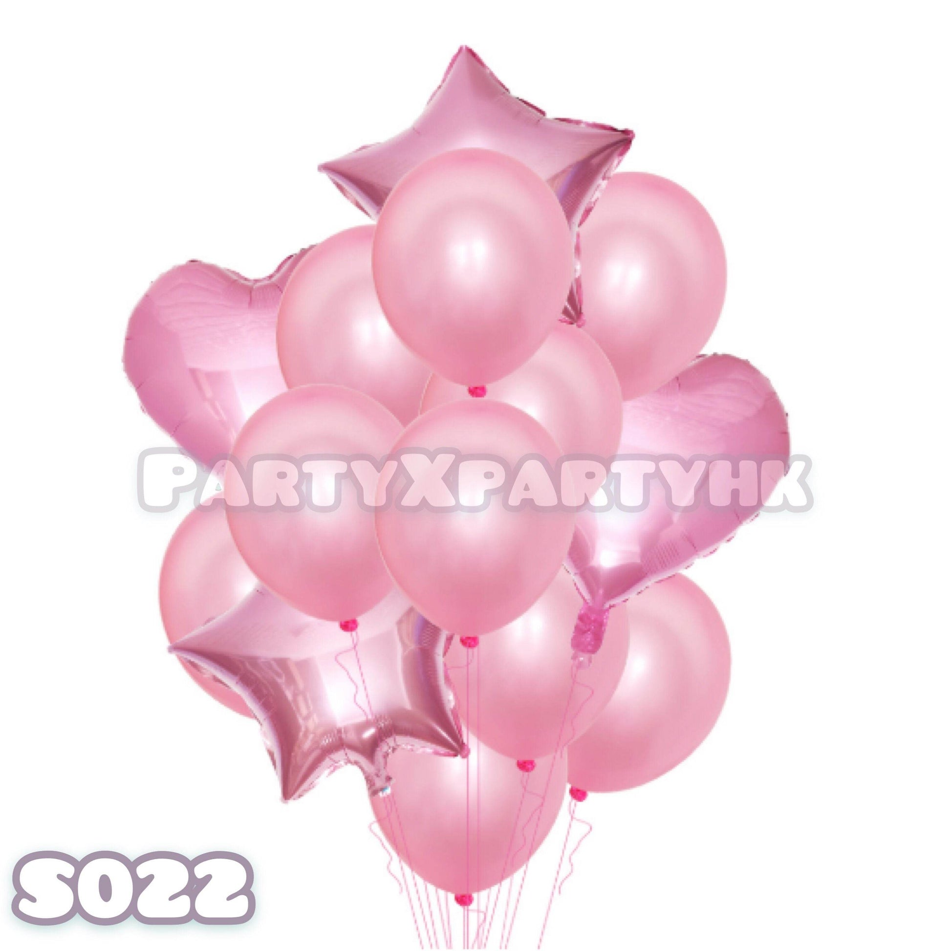Party Star Heart Balloon Decoration Set (Pink) – S022 - party X party