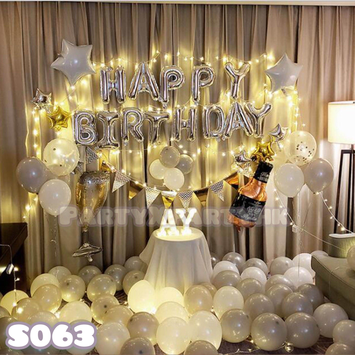 Birthday Balloon Party Decoration Set - Big Whiskey – S063