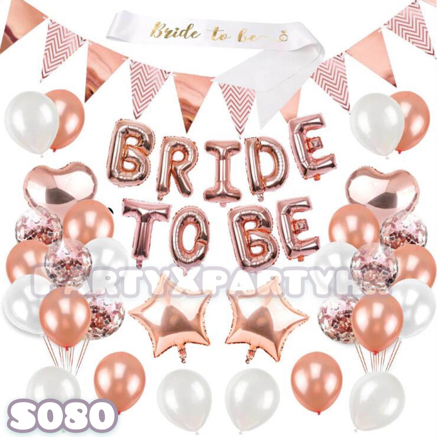 Special Offer BRIDE TO BE PARTY Pre-wedding Party Celebration Balloon Decoration Set - – S080 - party X party