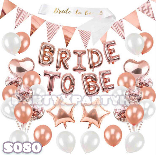 Bride to Be Balloon Decoration Set for Pre-Wedding Parties - S080