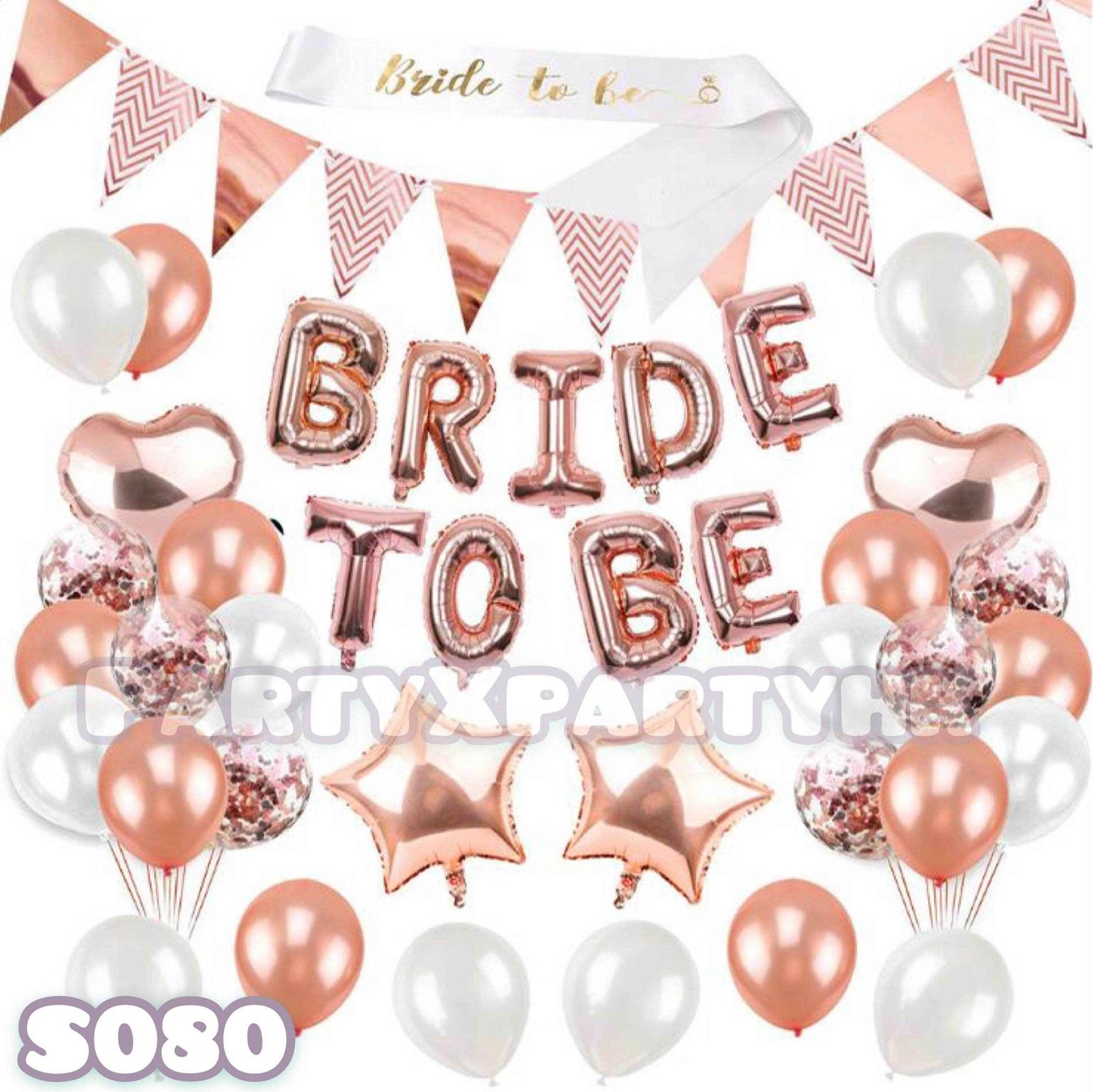 Bride to Be Balloon Decoration Set for Pre-Wedding Parties - S080