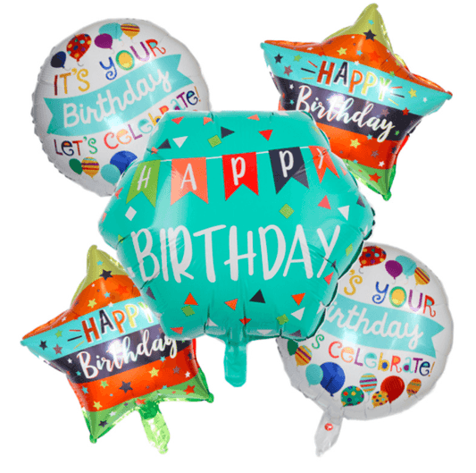 Colorful birthday balloons, simple party decoration, balloon combination--S109 - party X party