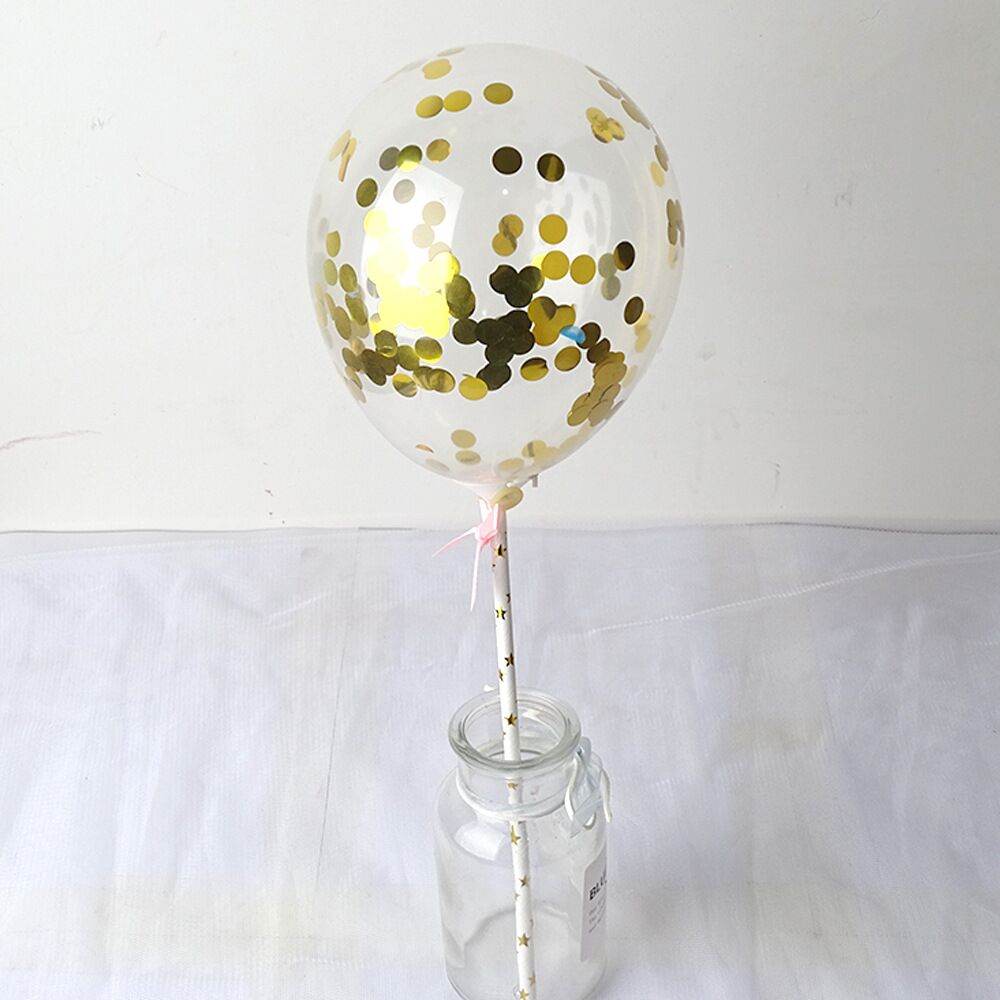 5″ Sequin Round Balloon with Hand-Held Stick– B112 - party X party
