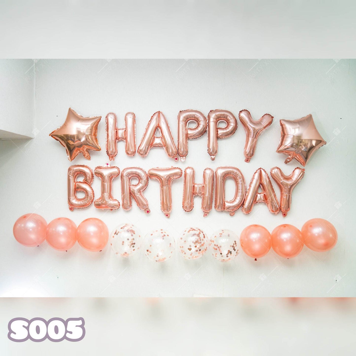 Sequin Balloon Party Decoration Birthday Party Set (Rose Gold) – S005