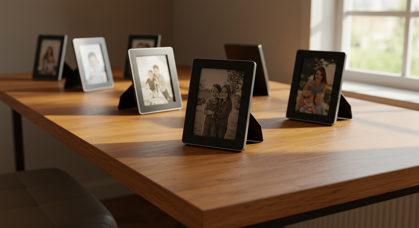 Transform Your Space with Stylish Table Design Digital Photo Frames ...